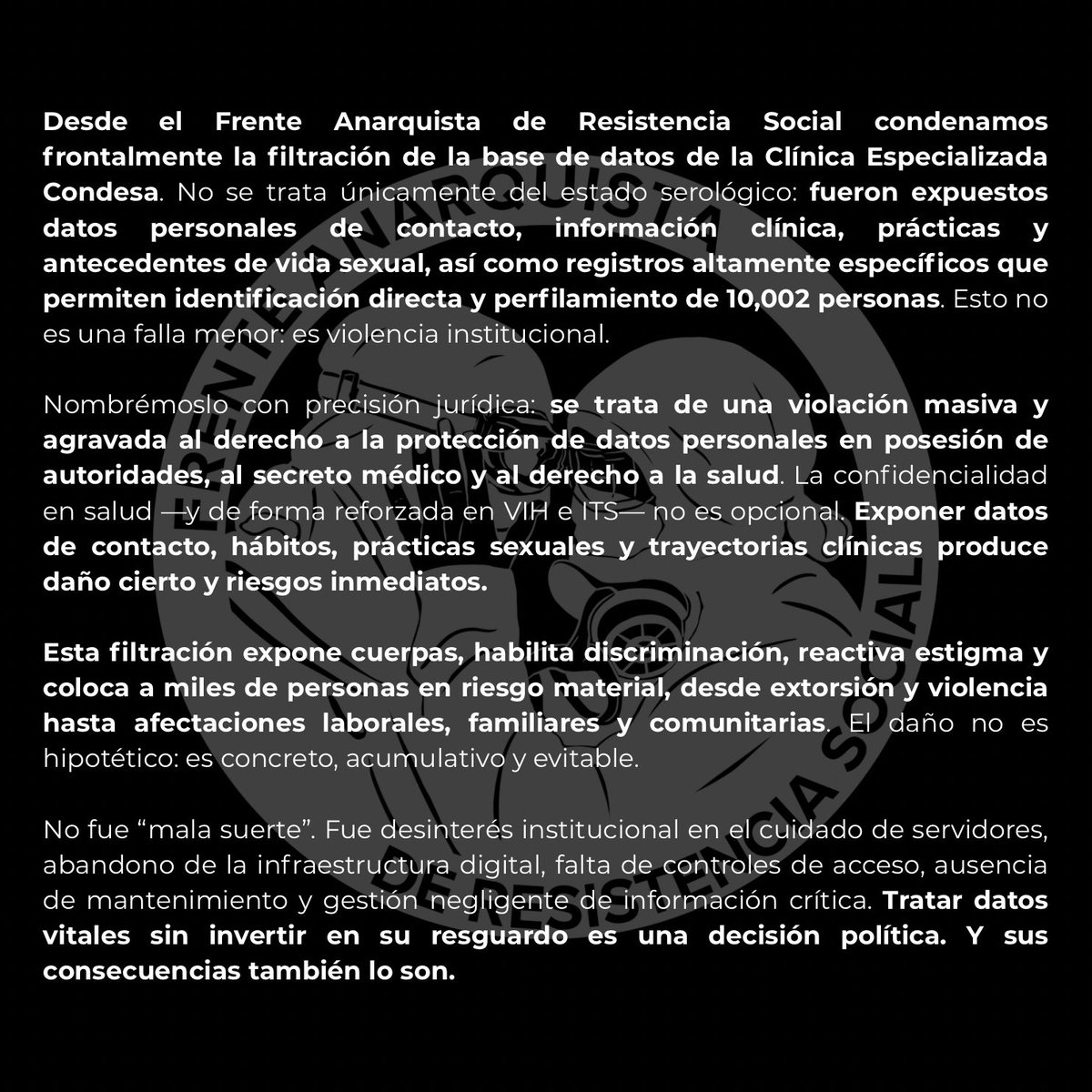 Frente Anarquista de Resistencia Social tweet media