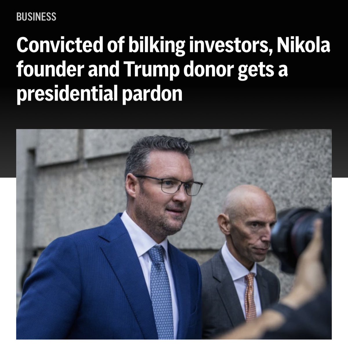 He donated $1.8 million to Trump and hired Pam Bondi’s brother as his pardon attorney. Defrauded hundreds of millions from people. Walked away free. Not Somali.