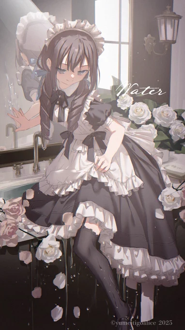 #2025年自分が選ぶ今年の4枚 オリジナル作品だとこれだね。今年は珍しく二次創作作品結構作った年でした。 あと描き方が今年後半から覚醒した