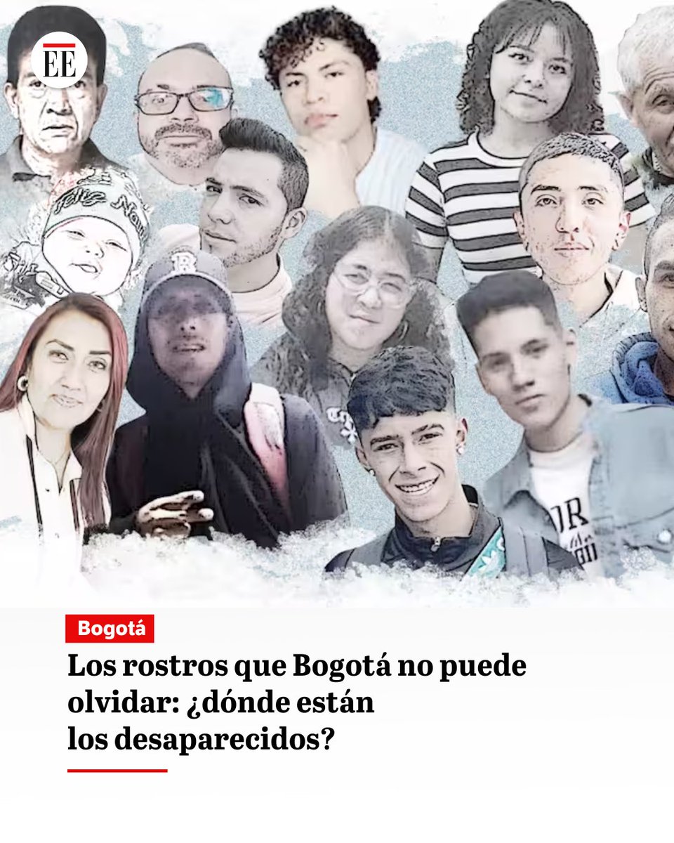 elespectador's tweet photo. Bogotá cierra el 2025 con un vacío que las estadísticas no alcanzan a llenar. Cerca de 1.780 personas desaparecieron este año, casi cinco por día. De ellas, 888 aún no han regresado a casa. Este es un recorrido por los rostros que la ciudad no puede olvidar. 🧵👇 https://t.co/dPhrjnJ9xH