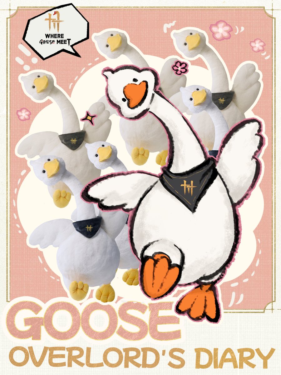 WhereWindsMeet_'s tweet image. [Goose Overlord's Diary VI]

I heard wanderers are absolutely obsessed with the Goose Overlord body pillow. 

Relatable.
I am, indeed, irresistible.

Post your goose bonding moments in the comments.
Knock knock! A BIG Goose Overlord plush 🎁 may waddle its way to your door.…
