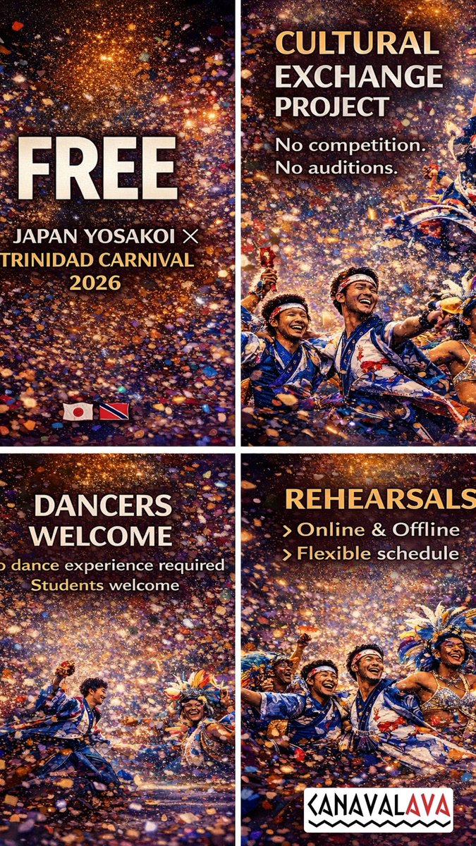 Perform with us in Trinidad &amp; Tobago Carnival 2026!
DM us if you’re interested 🇹🇹
