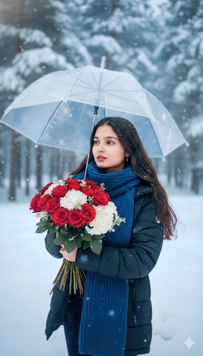 Winter's Embrace: A Serene Encounter