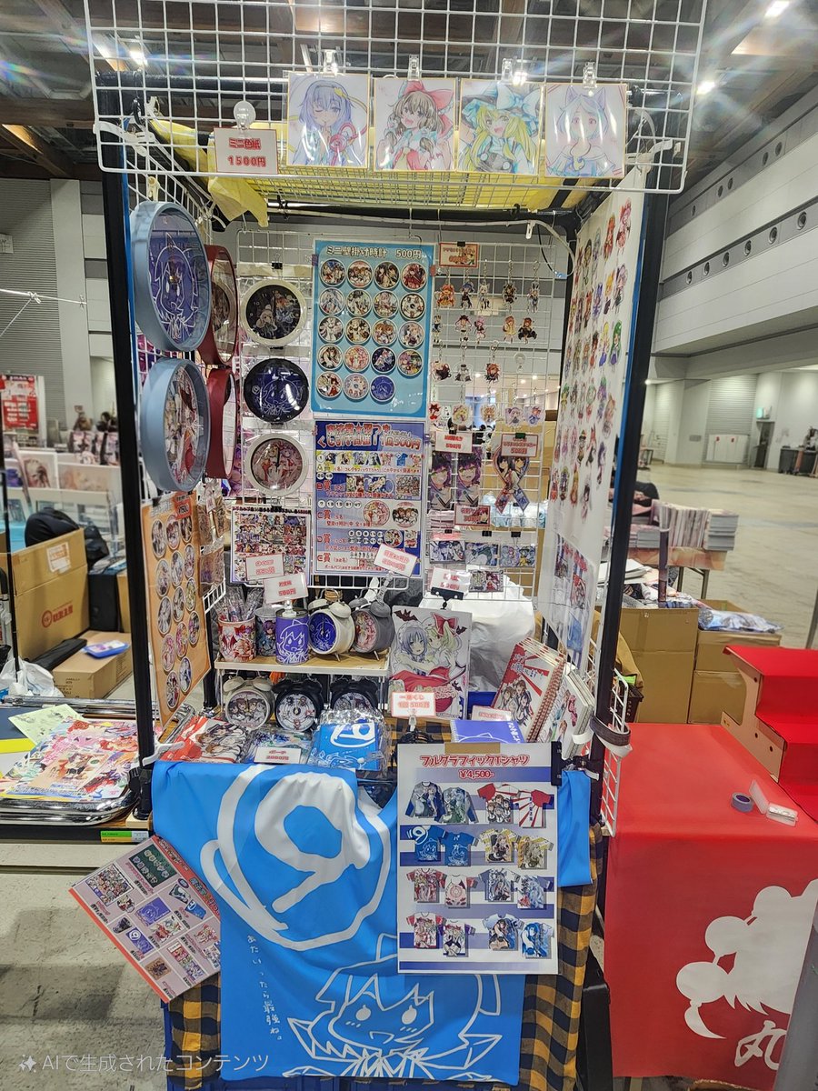 muratukimimino's tweet photo. 設営完了しました！ 
場所は南1 q-20bに展開しております。
1スペでかなり詰め詰め、人が居ない様に見えておりますが私は壁の裏側に居りますのでお声がけ下さい‼️ https://t.co/Jt6lae6nvo