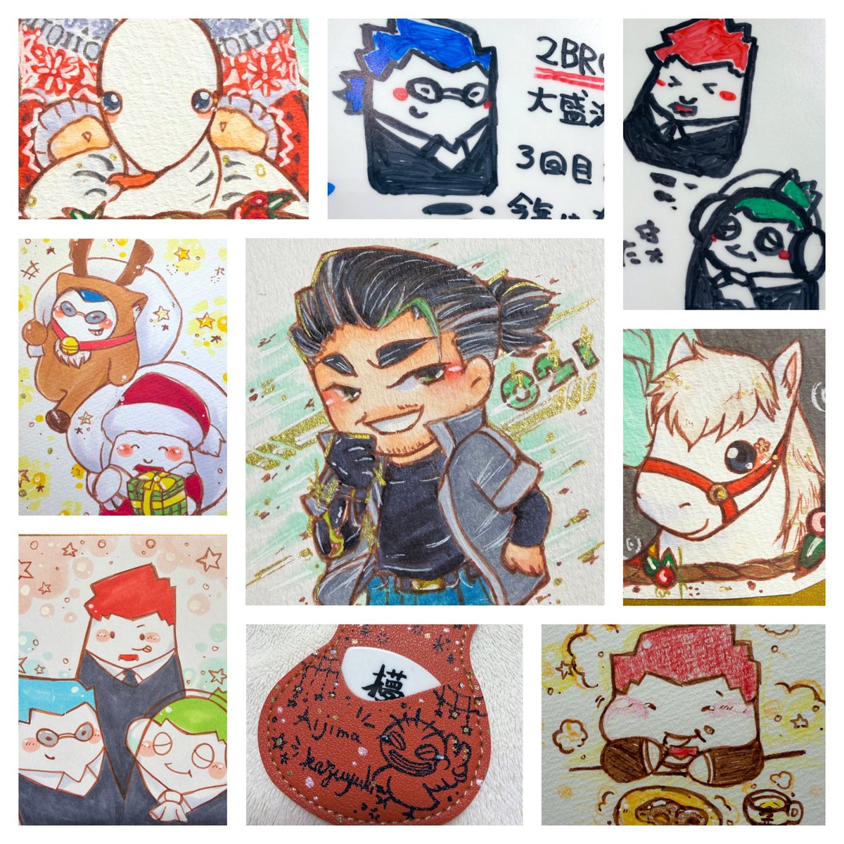 今月描いた絵を晒そう 人生で最多と言っていい程たくさんの絵を描け