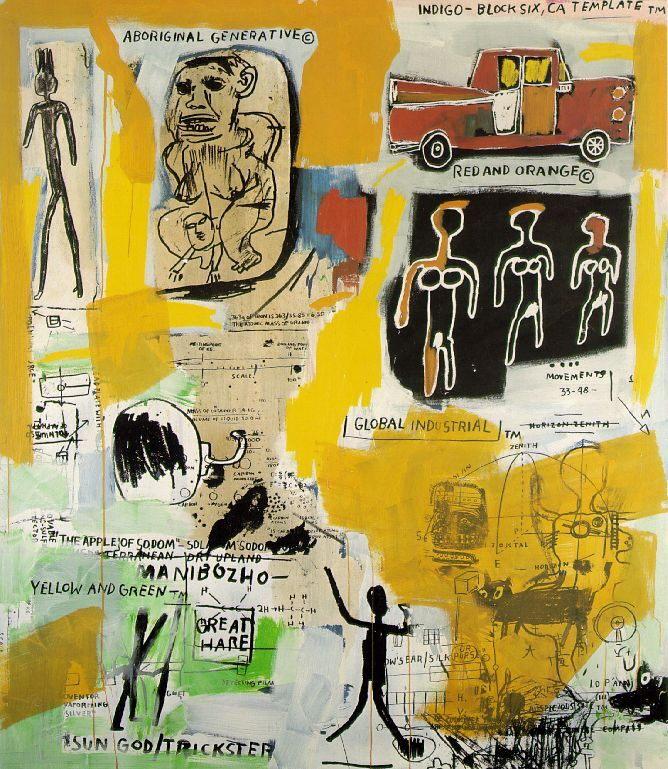 vintagebasquiat's tweet image. Aboriginal (1984)