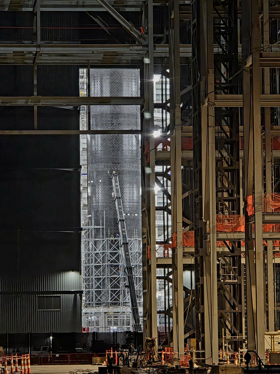Scaffolding around the next Starship!