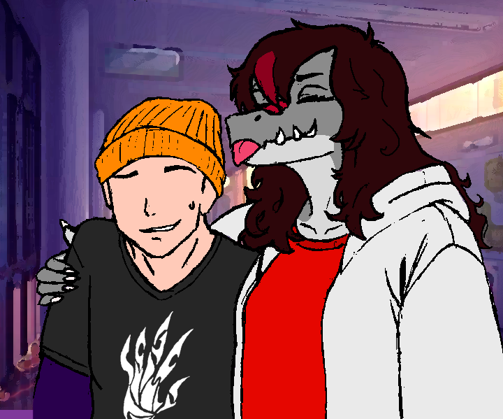 Le di a superposición de colores al negro para que se note más, y termino medio pixelado. Me gusto, así que agarre y lo coloree :p