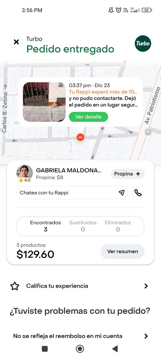 Letuche1's tweet photo. @RappiMexico fui víctima de una estafa, en la app años para que tomen casos así. Le di instrucciones en mensaje, aún así no llego a mi domicilio y dejo la las cosas en la calle donde no era mi dirección, hizo que dejo ahí el producto Pero se lo llevó https://t.co/IiGBzy6C2k