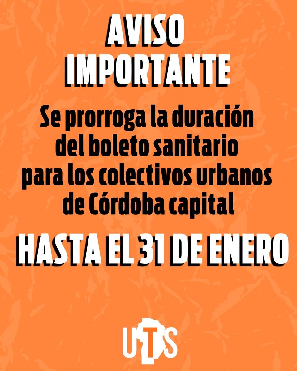 Ante las consultas, compartimos una información importante sobre el boleto urbano.