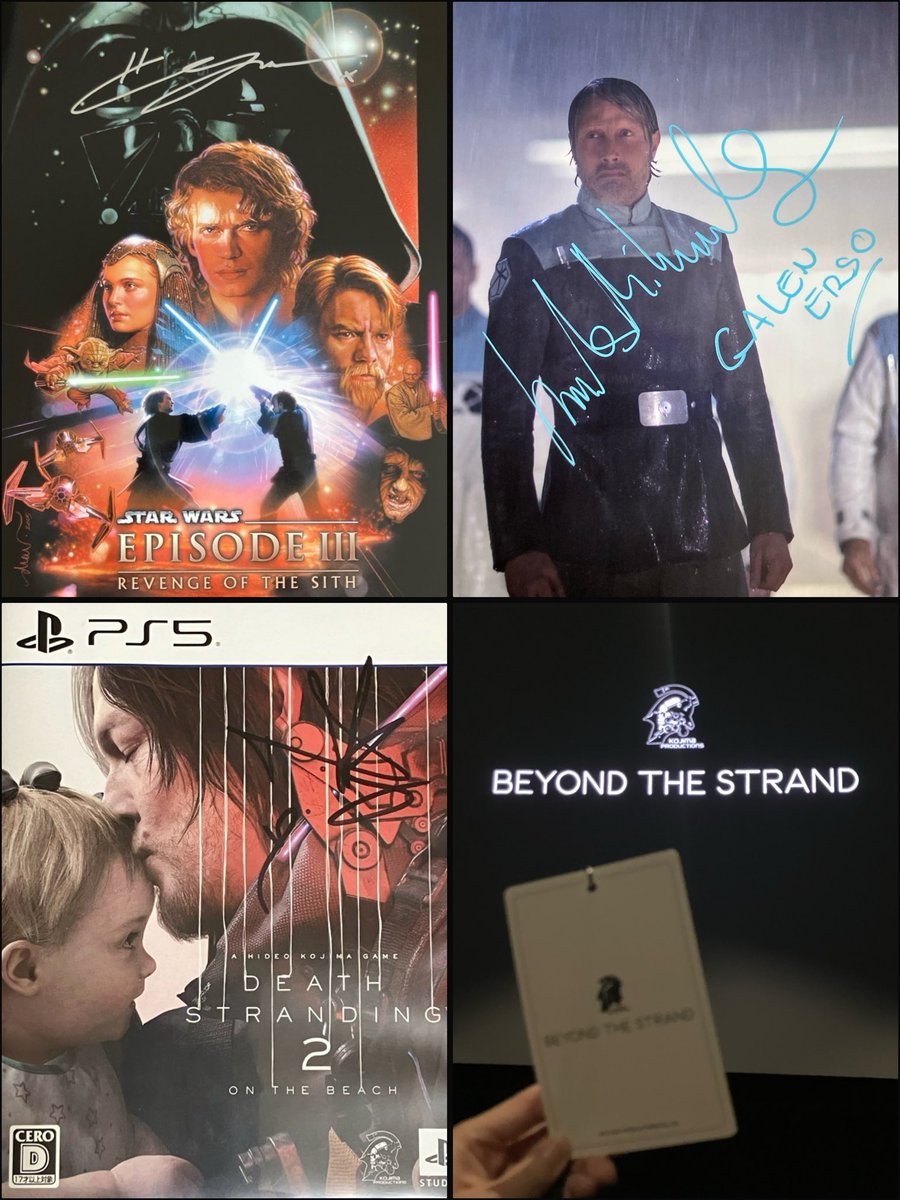 #2025年自分が選ぶ今年の4枚
STAR WARSセレブレーションジャパンでヘイデン・クリステンセン、マッツ・ミケルセンにサインもらう（4月）
コジマプロダクション10周年イベント参加（9月）
東京コミコンでノーマン・リーダスにサインもらう（12月）