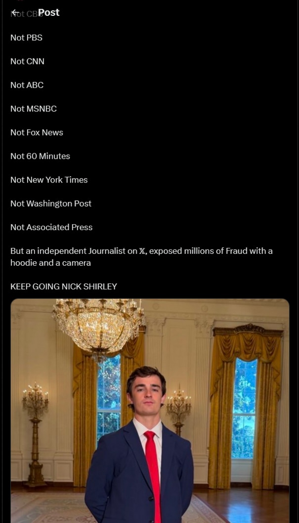 PatriotXV11's tweet image. Why do you label him as a “conservative YouTuber” rather than just an independent journalist? Because you are trying to discredit him and undermine his work. So disgusting! The video and facts are here for all to see yet the “leftist MSM” disregards it because he is a Trump…