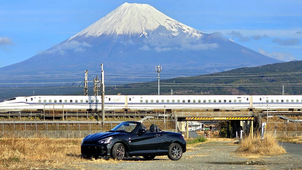 2025年12月31日 大晦日の富士山🗻 #富士山 #新幹線 #コペン
