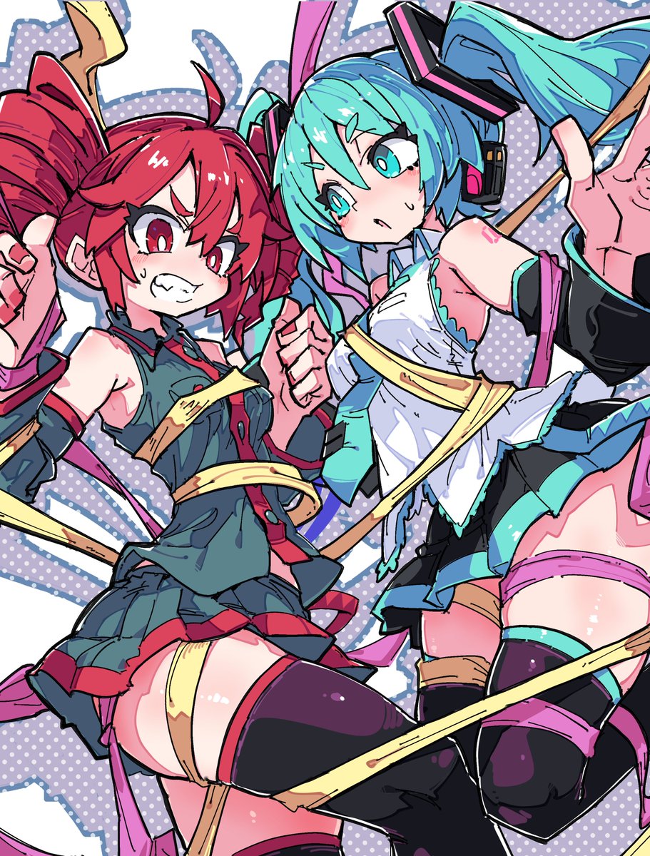 ELENAmkzz's tweet image. I will continue to draw Hatsune Miku and Kasane Teto next year as well, so please look forward to it❤
#初音ミク #重音テト