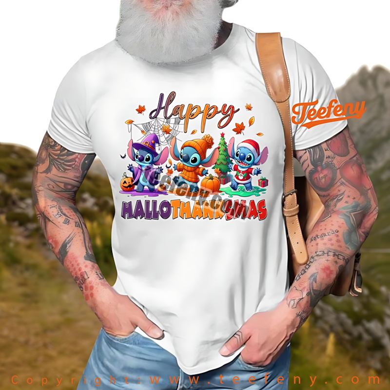 Teefenyshop's tweet photo. Stitch Happy Hallothanksmas Shirt Disney Halloween Thanksgiving Christmas
Get Yours: https://t.co/CcTEp9Ne39 
 
 #StitchHappy #Hallothanksmas #DisneyShirt #HalloweenFashion #ThanksgivingStyle #ChristmasSpirit #HolidayApparel #Teefeny https://t.co/PVrcZvGjQ5