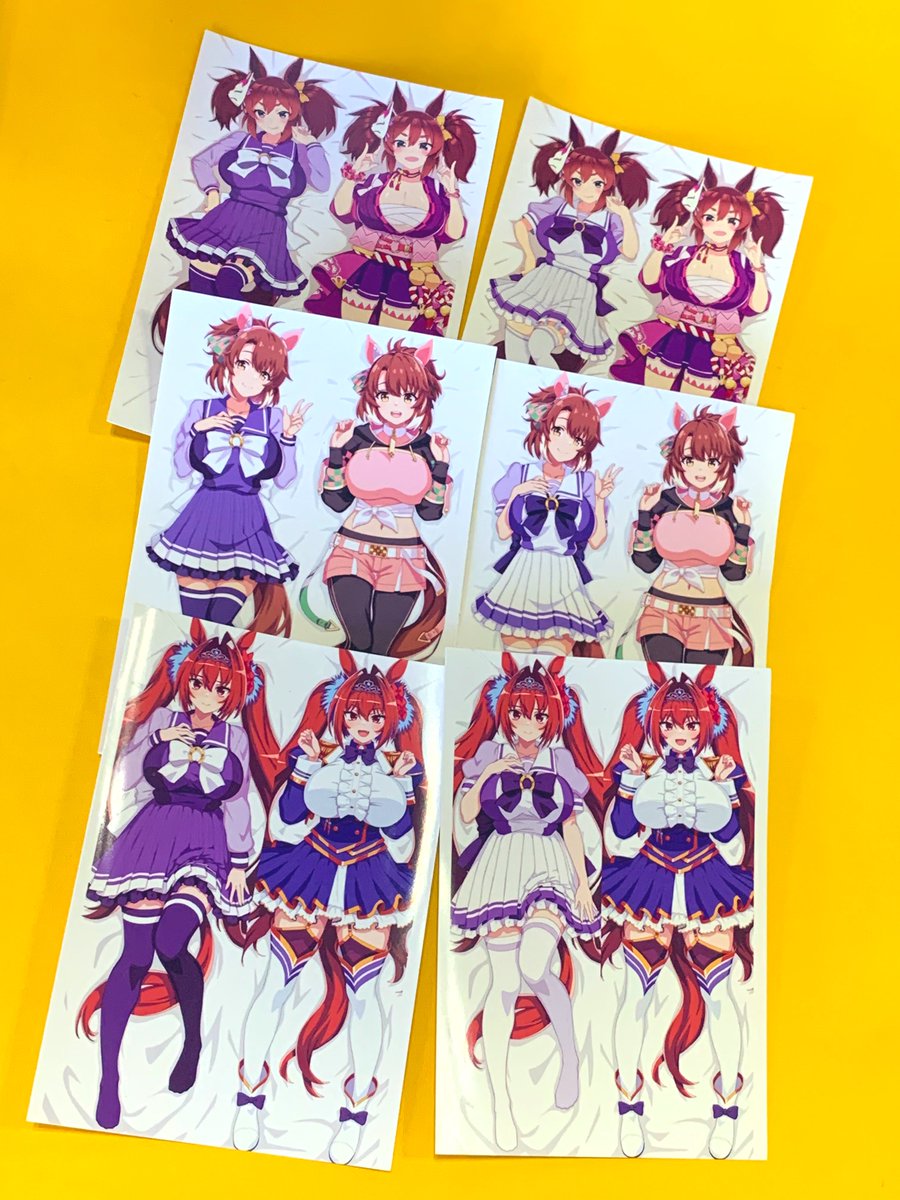 ウマ娘、セラムン、ホロとかもあります
各数枚とかなのでなくなったらすみません…
作画は全部私です 