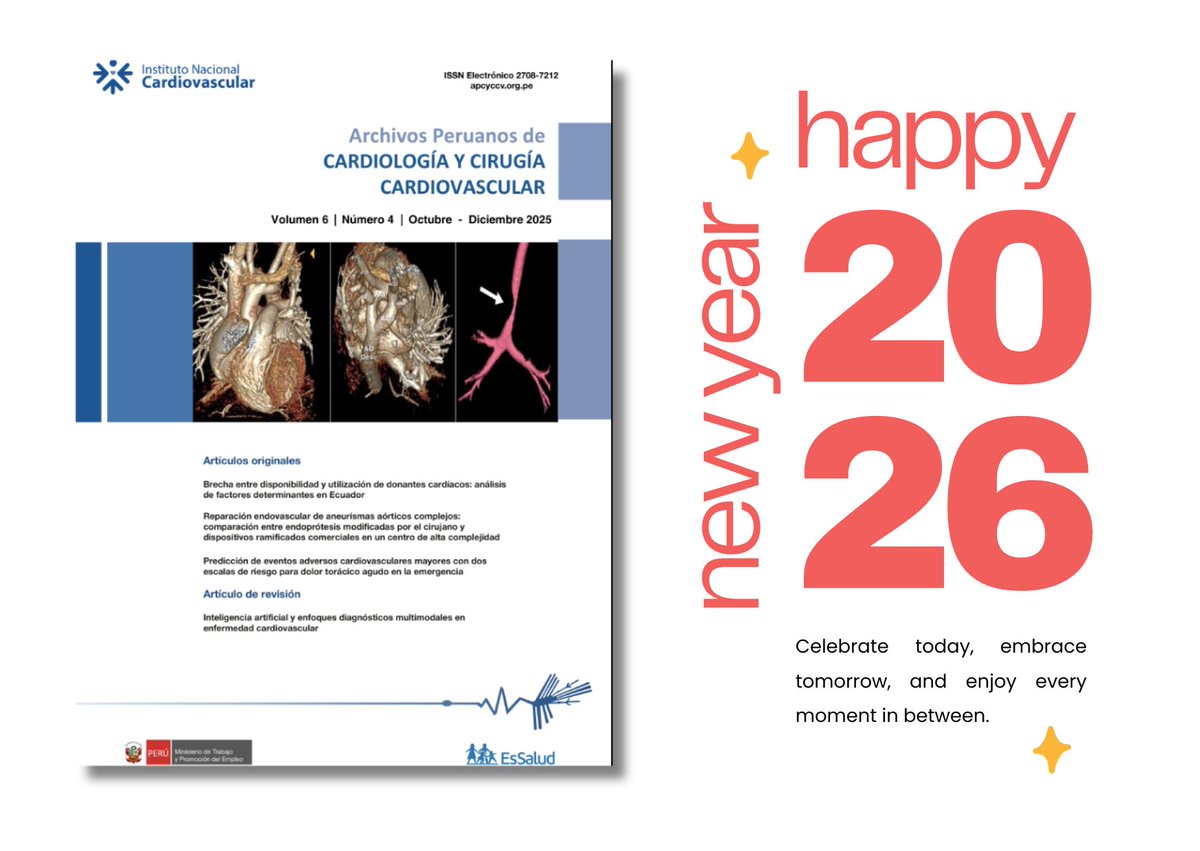 APCyCCV's tweet image. Despedimos el 2025 con nuestro último número del año.💪💪
Gracias por seguirnos y confiar en nuestra revista. Que el 2026 venga con muchos más exitos y publicaciones.

Visítanos en:  doi.org/10.47487/apcyc…