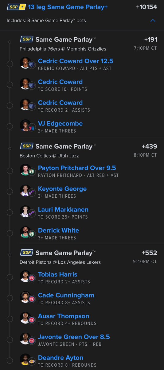 cookitup31's tweet photo. NBA MEGA

Yes I see Cedric on there 3 times I was in the zone https://t.co/KVV1KvKy0R