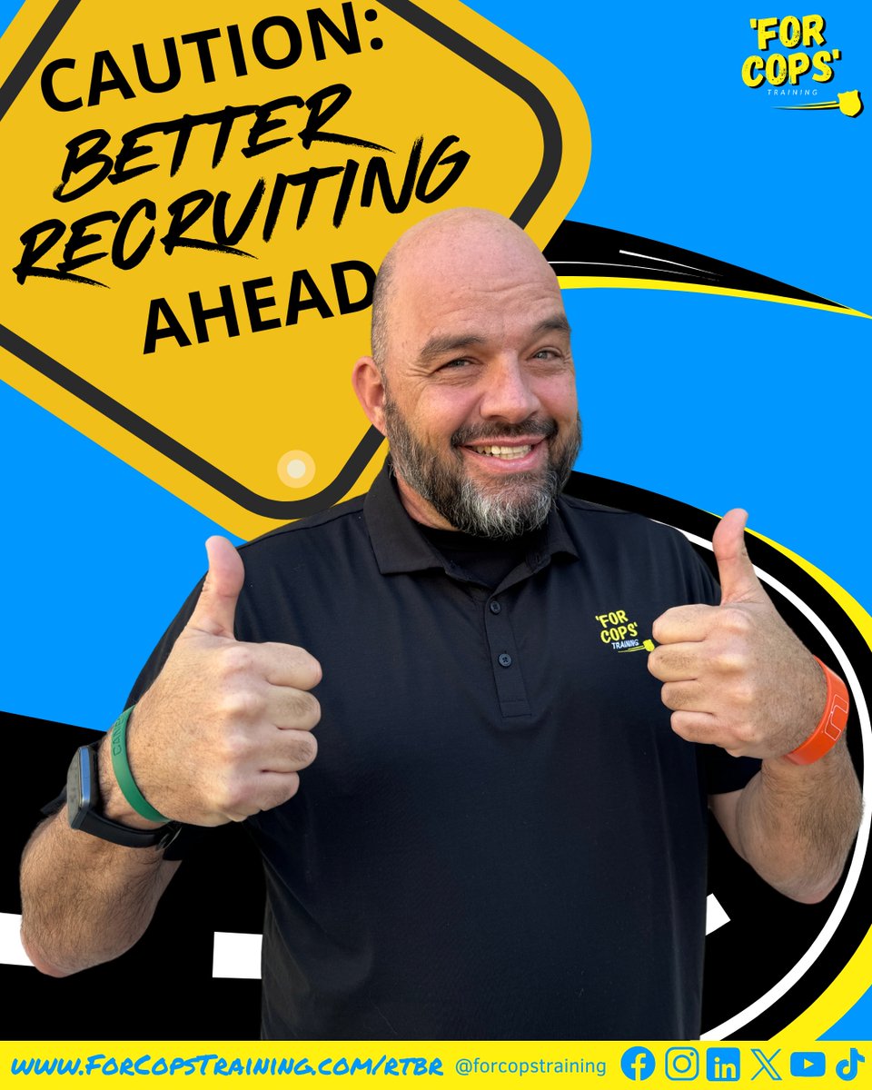 ForCopsTraining's tweet image. Tired of struggling with police recruiting? 🙋‍♂️🙋‍♀️

My Road to Better Recruiting online training super course is 5 hours of 'why on earth didn't I take this class sooner' and it's going to change your police recruiting FOREVER!  🙌

👉 forcopstraining.com/rtbr

Have a friend in…