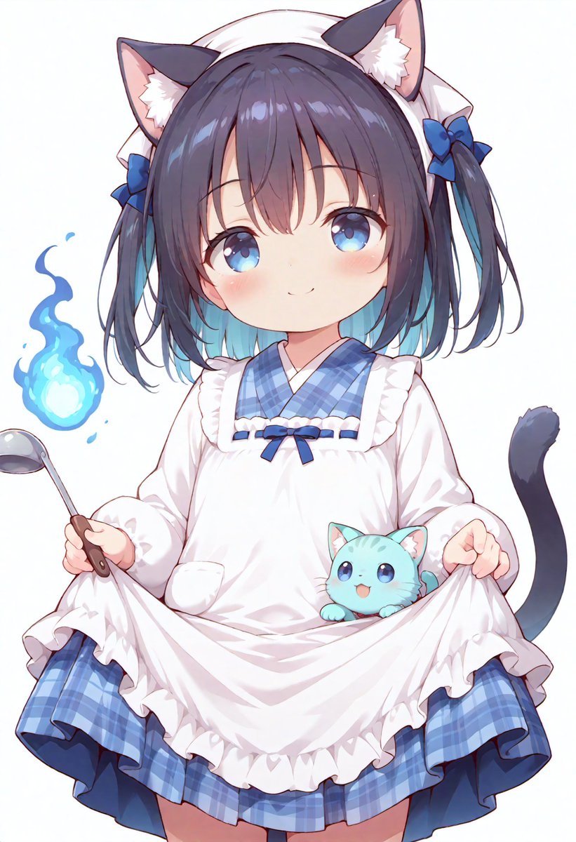 蒼水猫ちゃん model:lemonsugarmix_v2 SFW anime art. A girl with