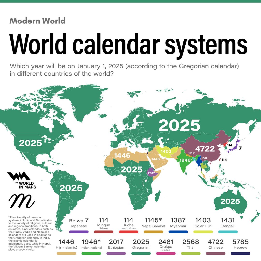 theepicmap's tweet image. World Calendar Systems