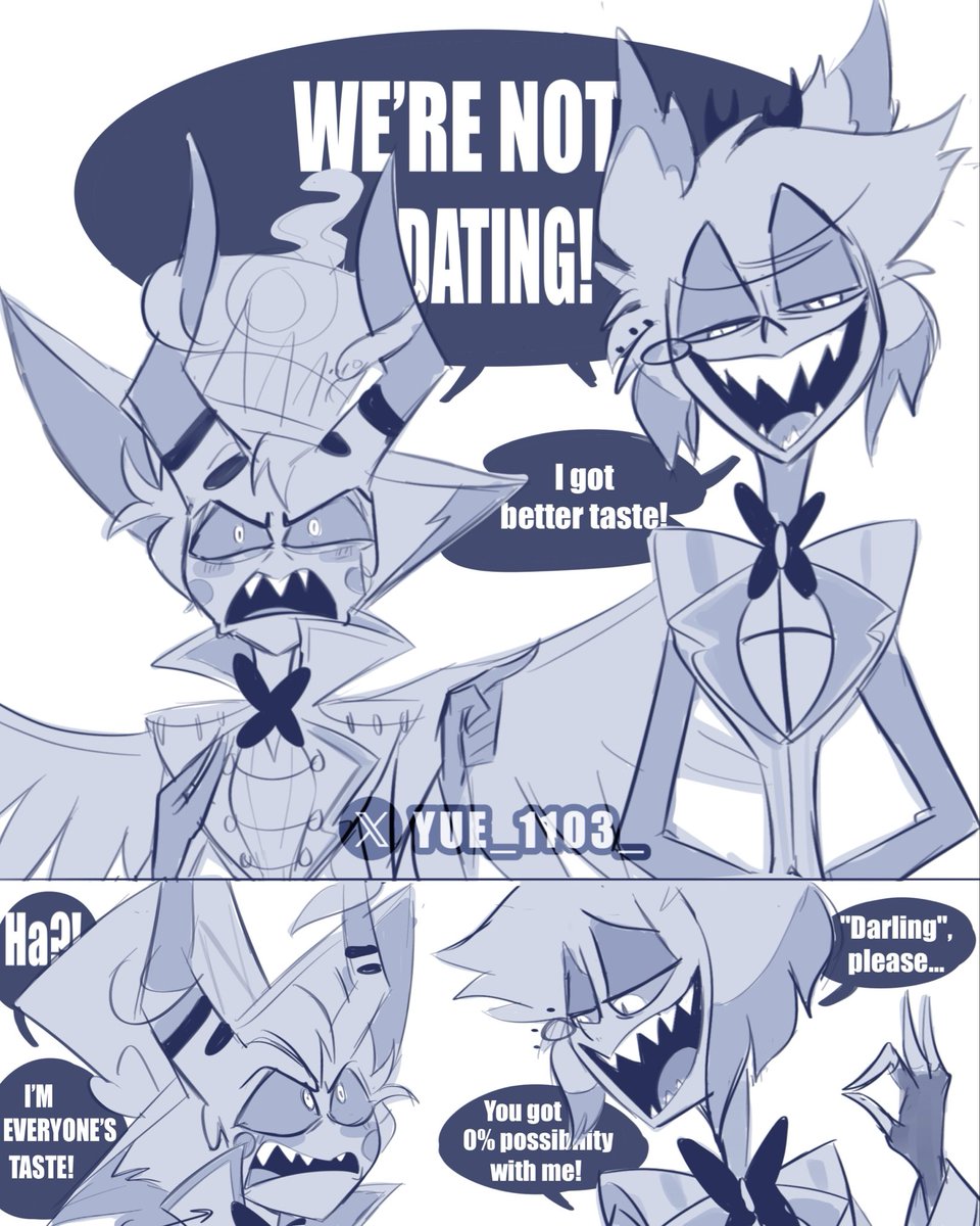 🦌: prove it… 

#alastor #lucifer #HazbinHotel #radioapple #hazbinhotelseason2 #bambilu