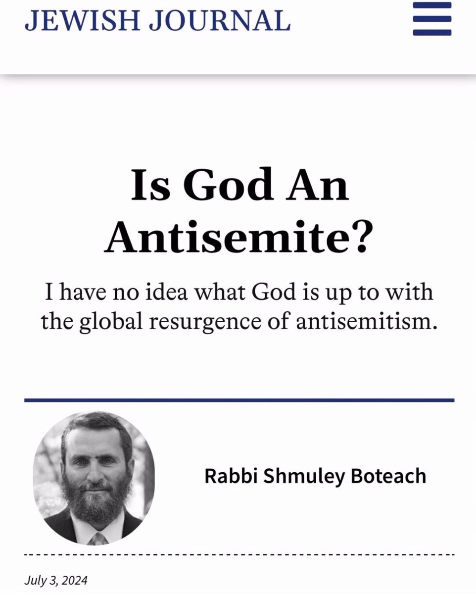 Why would a Jewish Rabbi say that?