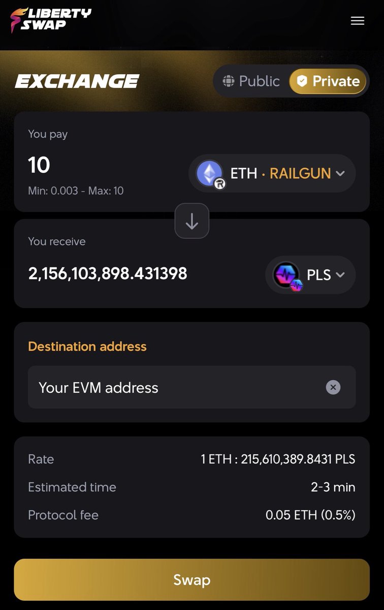 Liberty Swap ⚡️ Bridge2Pulse™️ Zero-Fee DEX tweet media