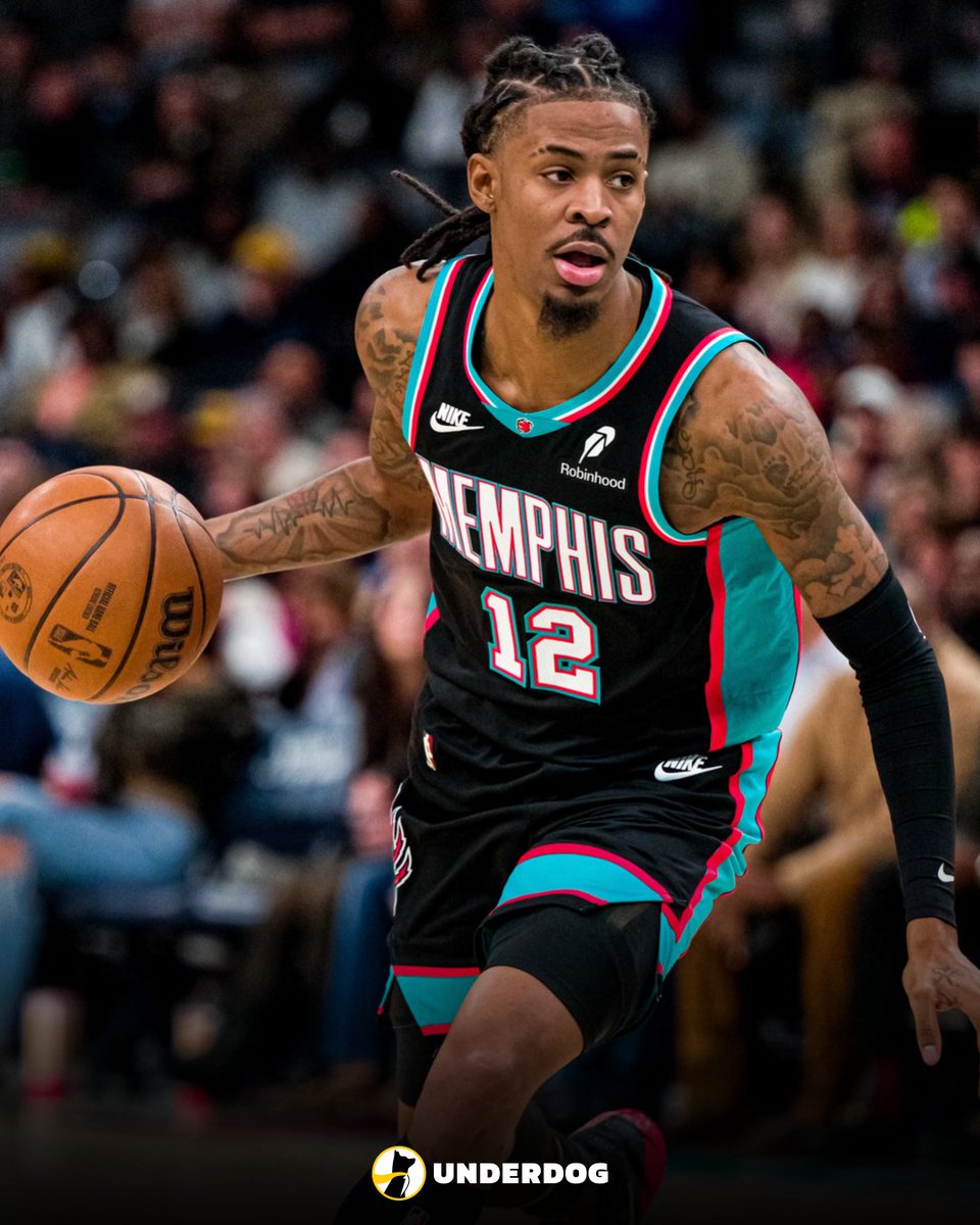 UnderdogNBA's tweet image. Ja Morant in loss vs. Sixers:

40 PTS (season-high)
16-22 FG
0-2 3PT
8-10 FT

Scored 24 of his 40 PTS in the 4th quarter and OT.