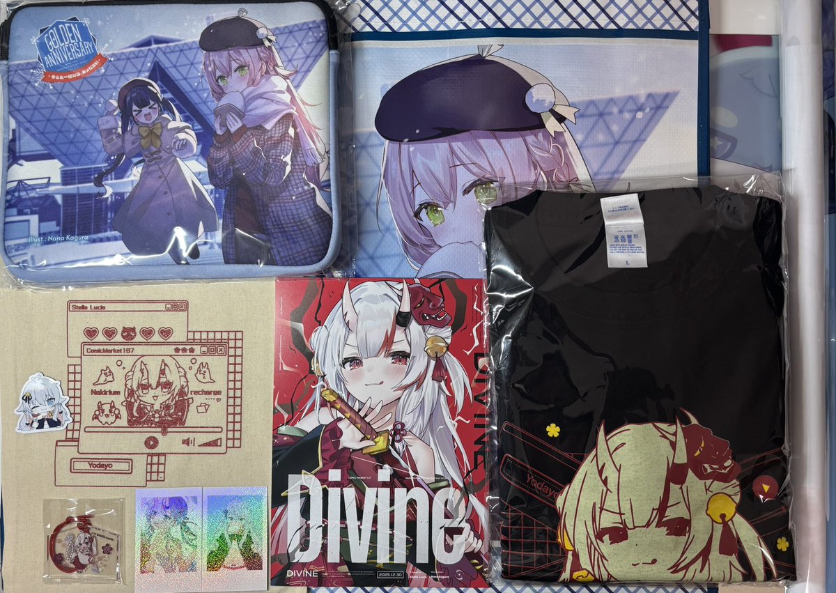 カグラナナ #ななかぐら C107の戦利品🏅 ななさんの作品に囲まれて幸せ