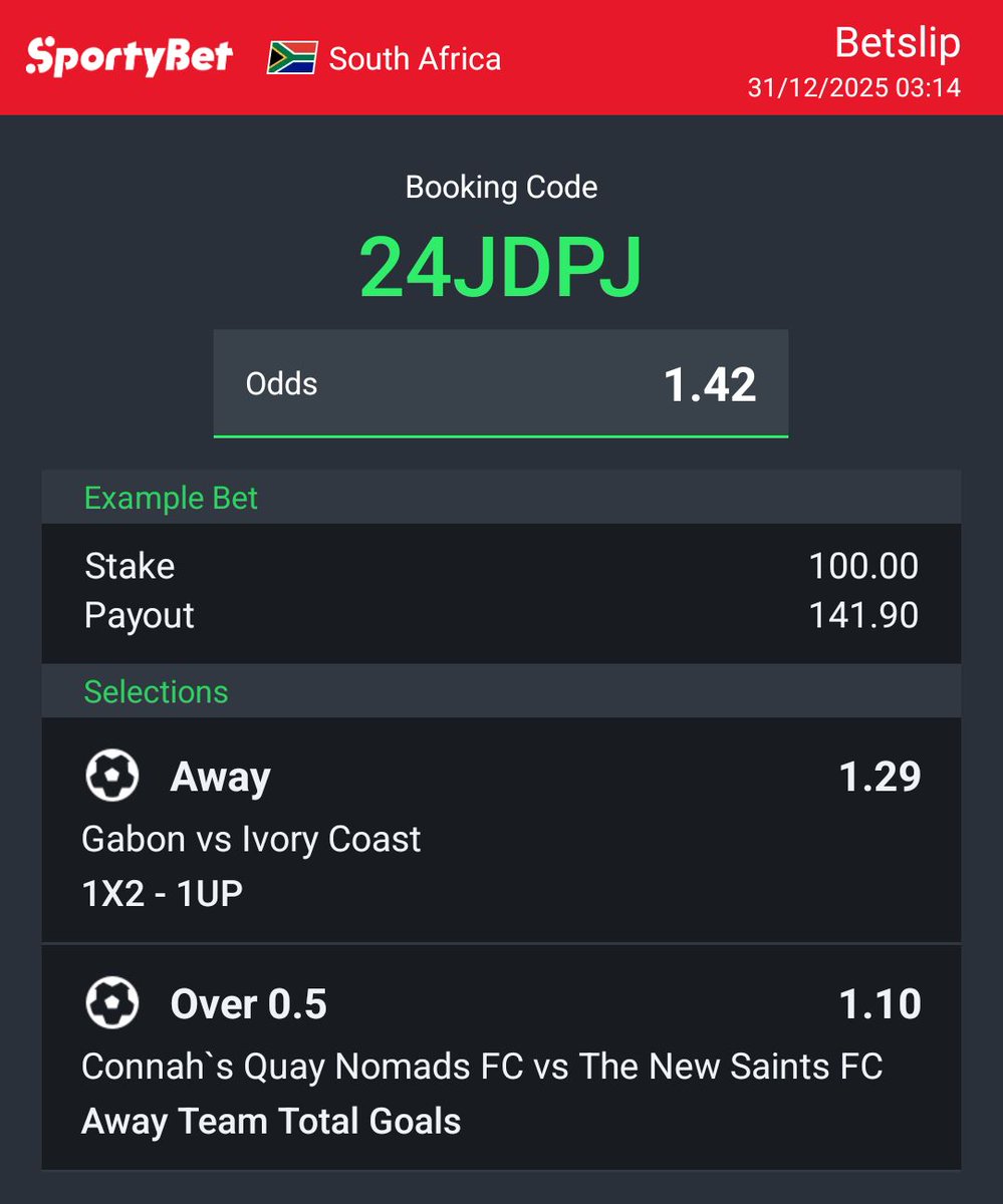 VincentSeitlham's tweet photo. Hey check out the bet I just placed on Sportybet! https://t.co/hRry81RJ17 https://t.co/PVzZ5vQ3ZG