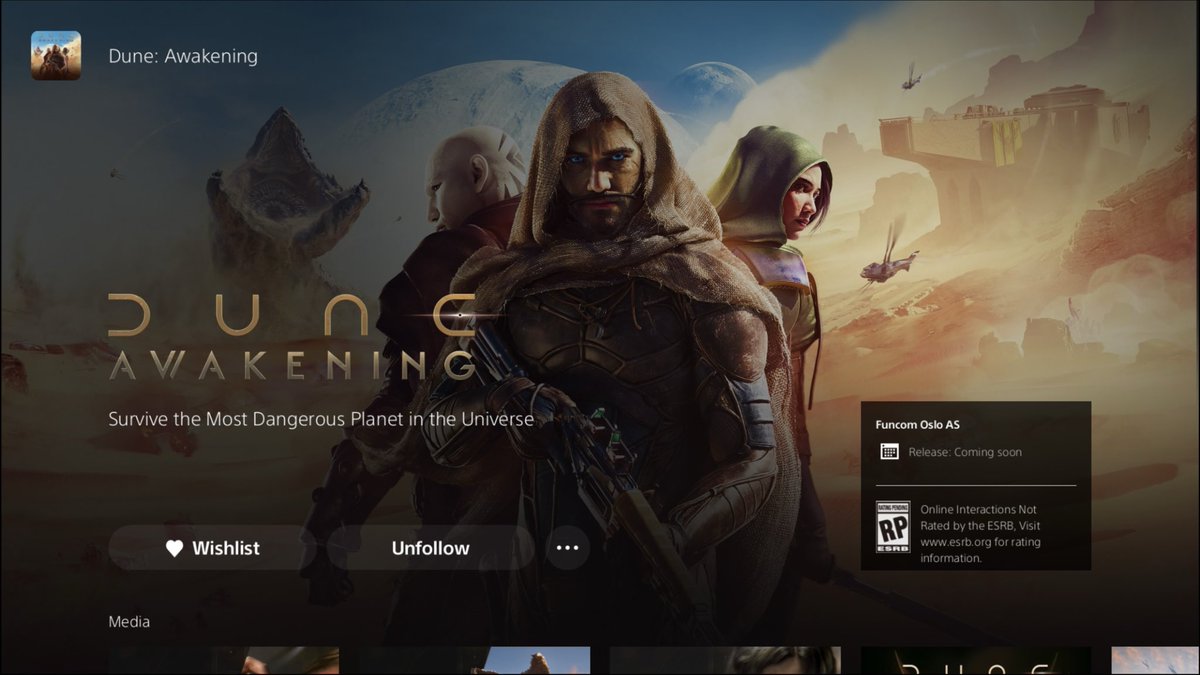 TheRealMonarcla's tweet photo. 😊 
Very excited.
#DuneAwakening
#PS5 https://t.co/7WtJsbheQe