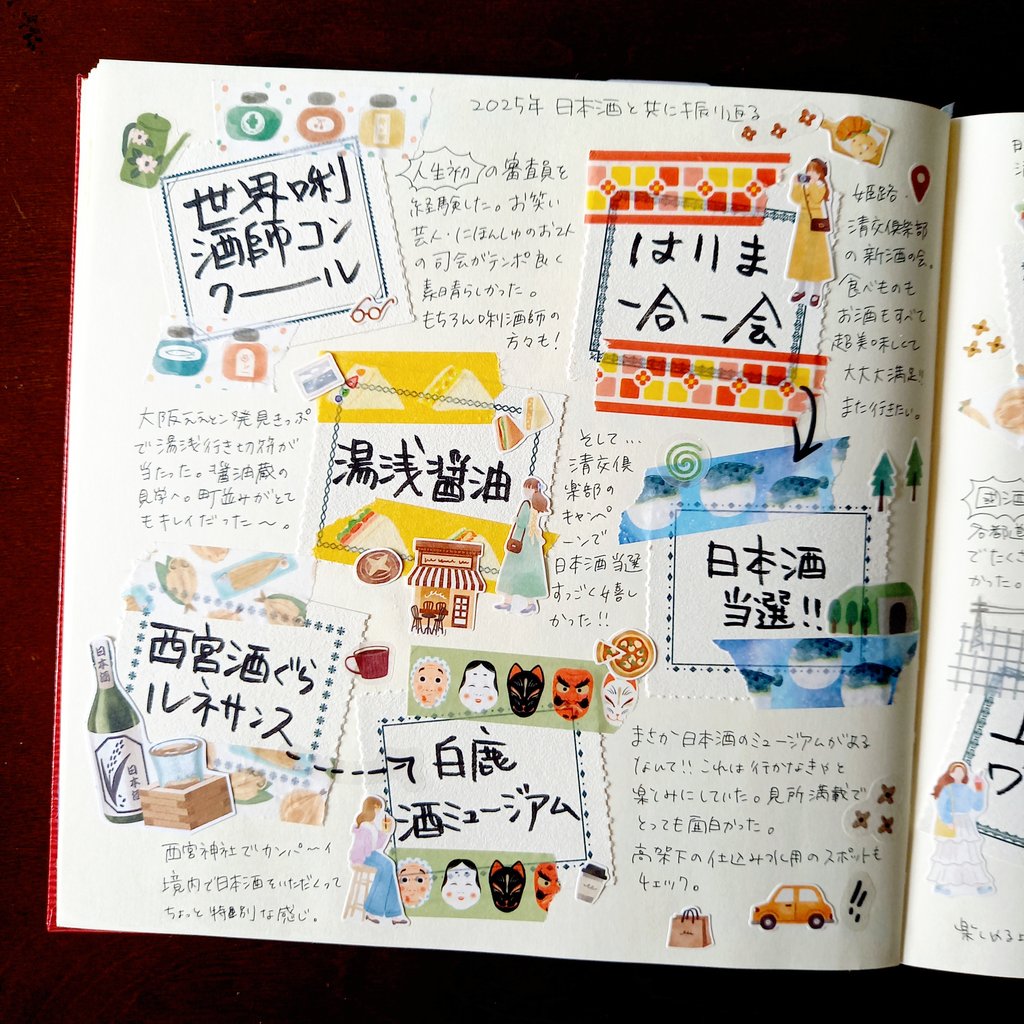 odeco_diary's tweet photo. #コラージュ初心者
#日記デコ
#手帳デコ
2025年🍶日本酒とともに振り返る
👀字がきちゃねー https://t.co/1faGbzaT93