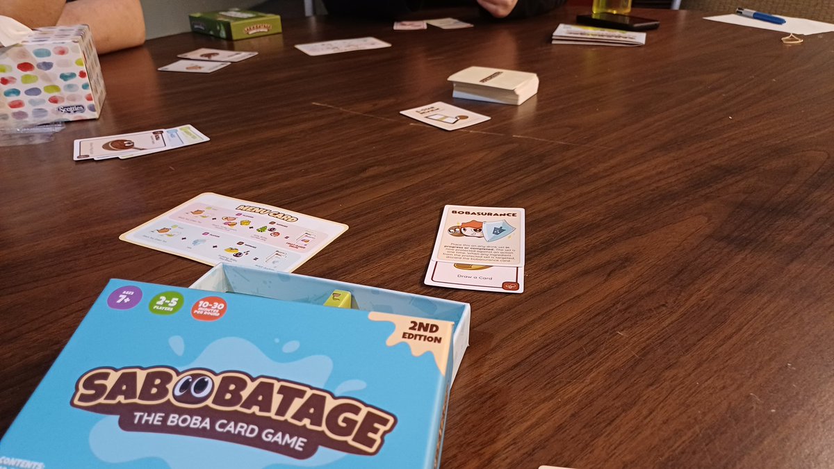 HR10: Have enough players now for two games: Sabobatage &amp; Tiny Epic Galaxies!!

Donate here:
extra-life.org/participant/ta…