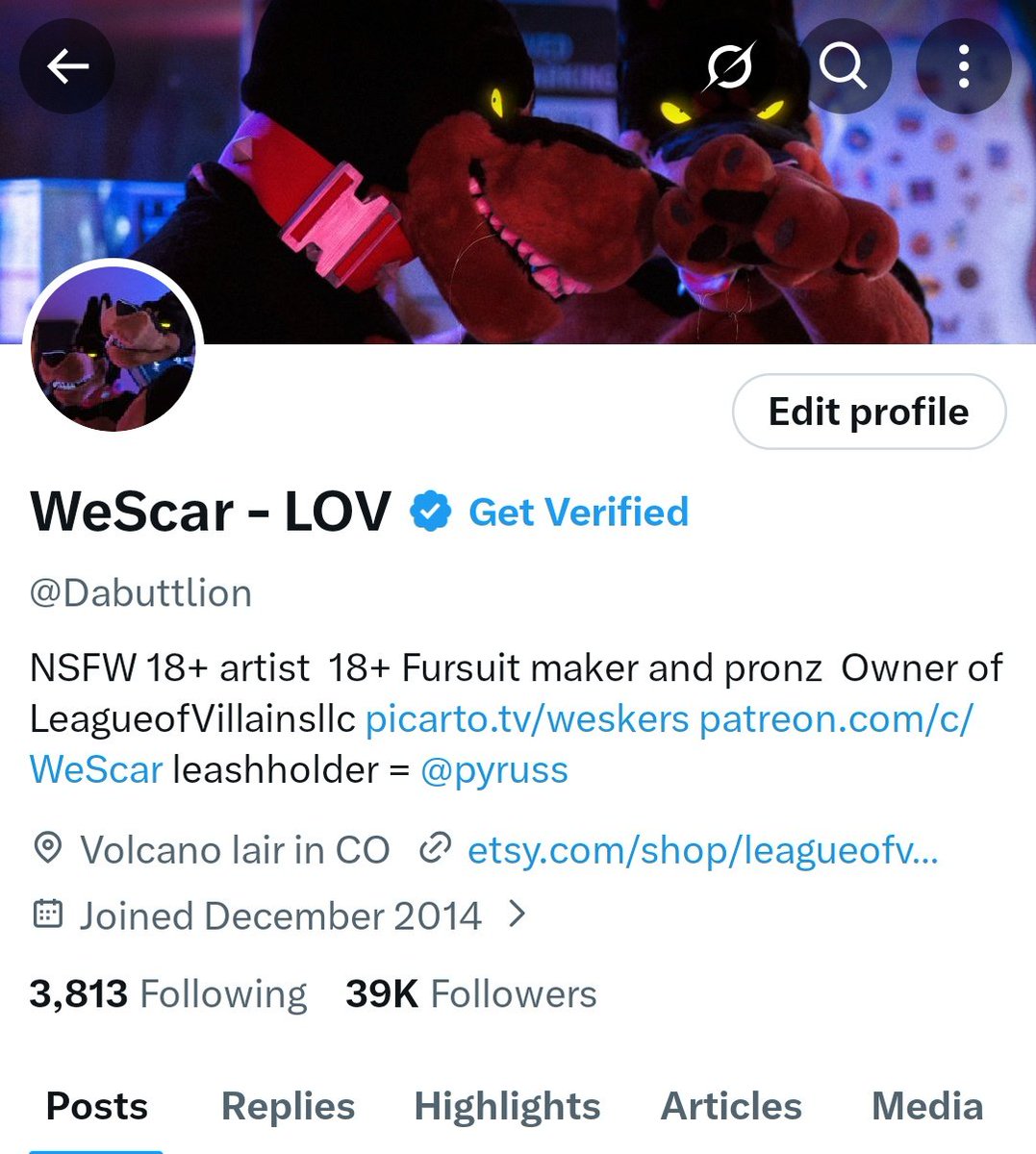 WeScar - LOV tweet media