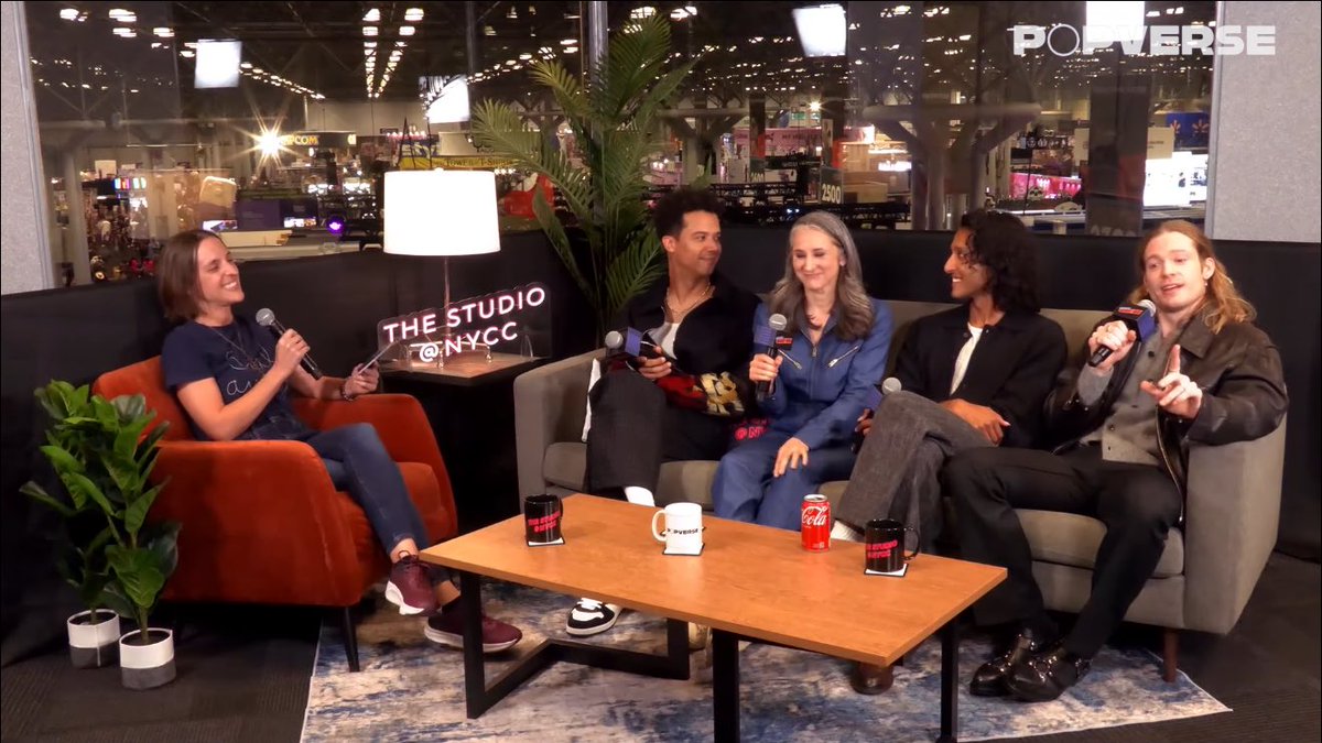 streidupdates's tweet image. Throwback: Sam Reid, Jacob Anderson, Assad Zaman, and Hannah Moscovitch sat down with @PopverseSays during #NYCC to discuss all things #TheVampireLestat. Watch the full interview below!
