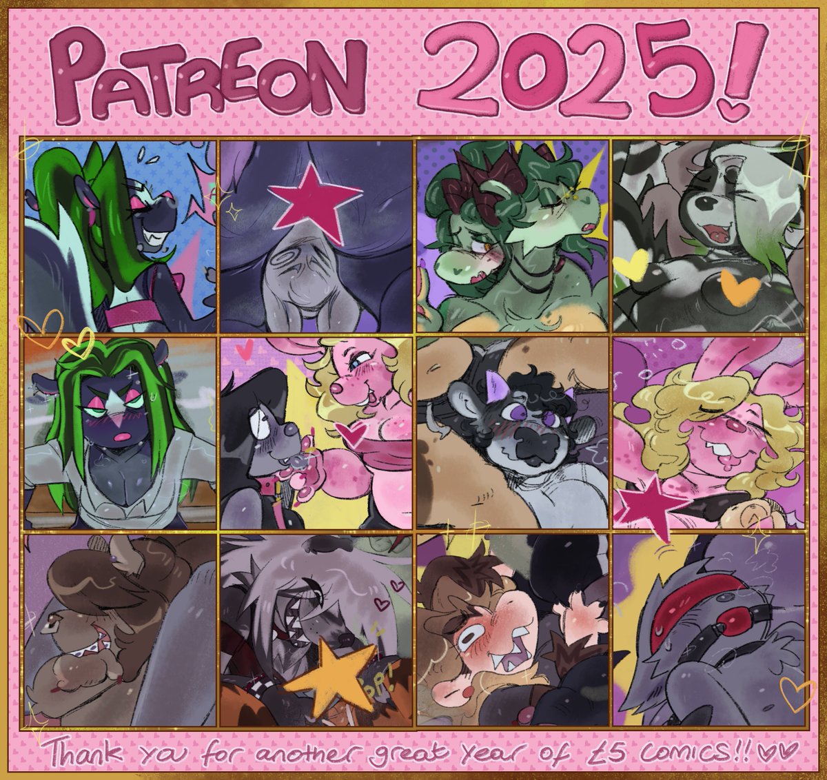 THANK YOU ALL SO MUCH FOR A VERY COOL YEAR!! 🎉⭐️There'll be more opportunities for comms, comics, and all kinds of content in the new year!