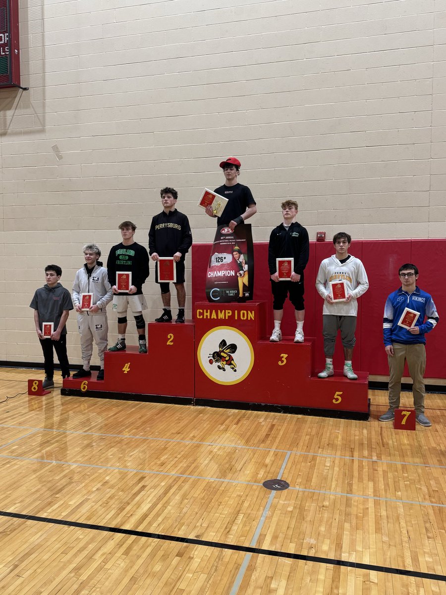WrestleEdison's tweet image. Mason Hermes finishes 8th place at the Brecksville Holiday Tournament. Great job Mason!