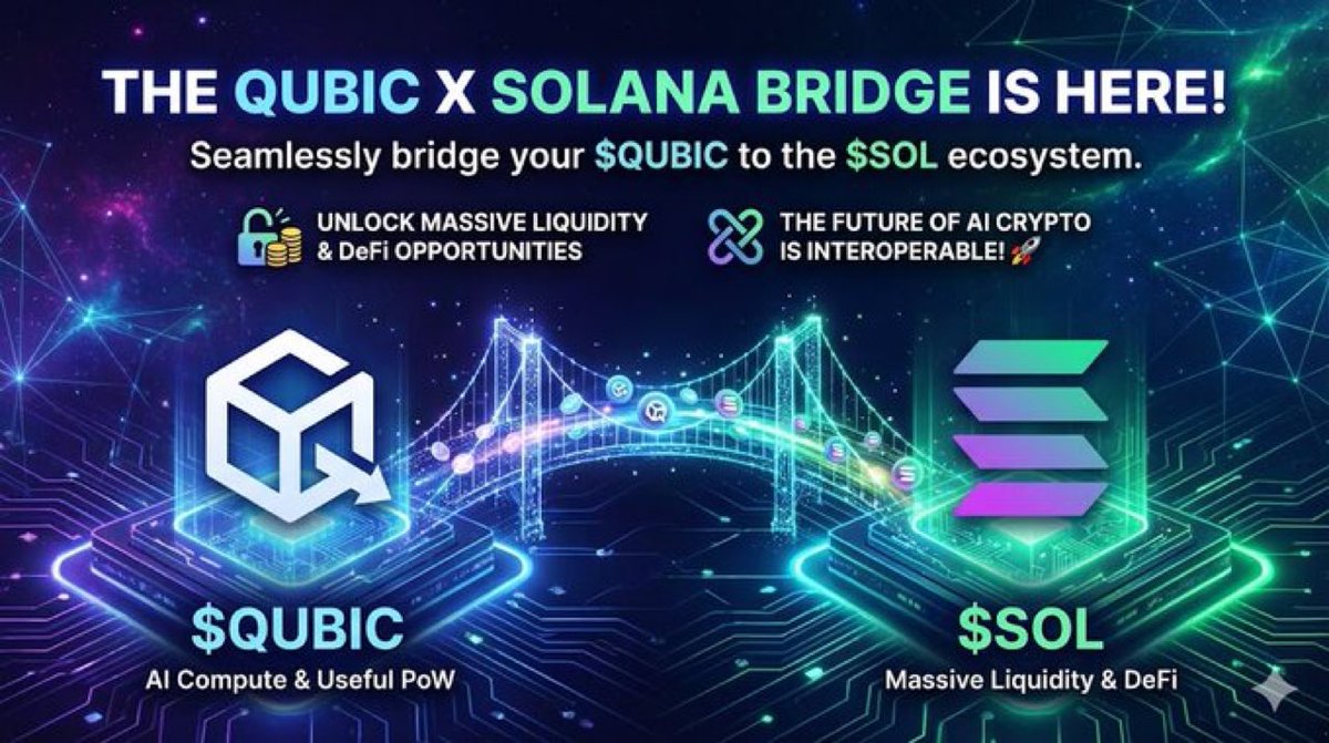 Soon… 👉 $Solana Bridge X $Qubic

<a href="/_Qubic_/">Qubic</a>  <a href="/solana/">Solana</a>  $altseason <a href="/meme/">MEME.COM</a>