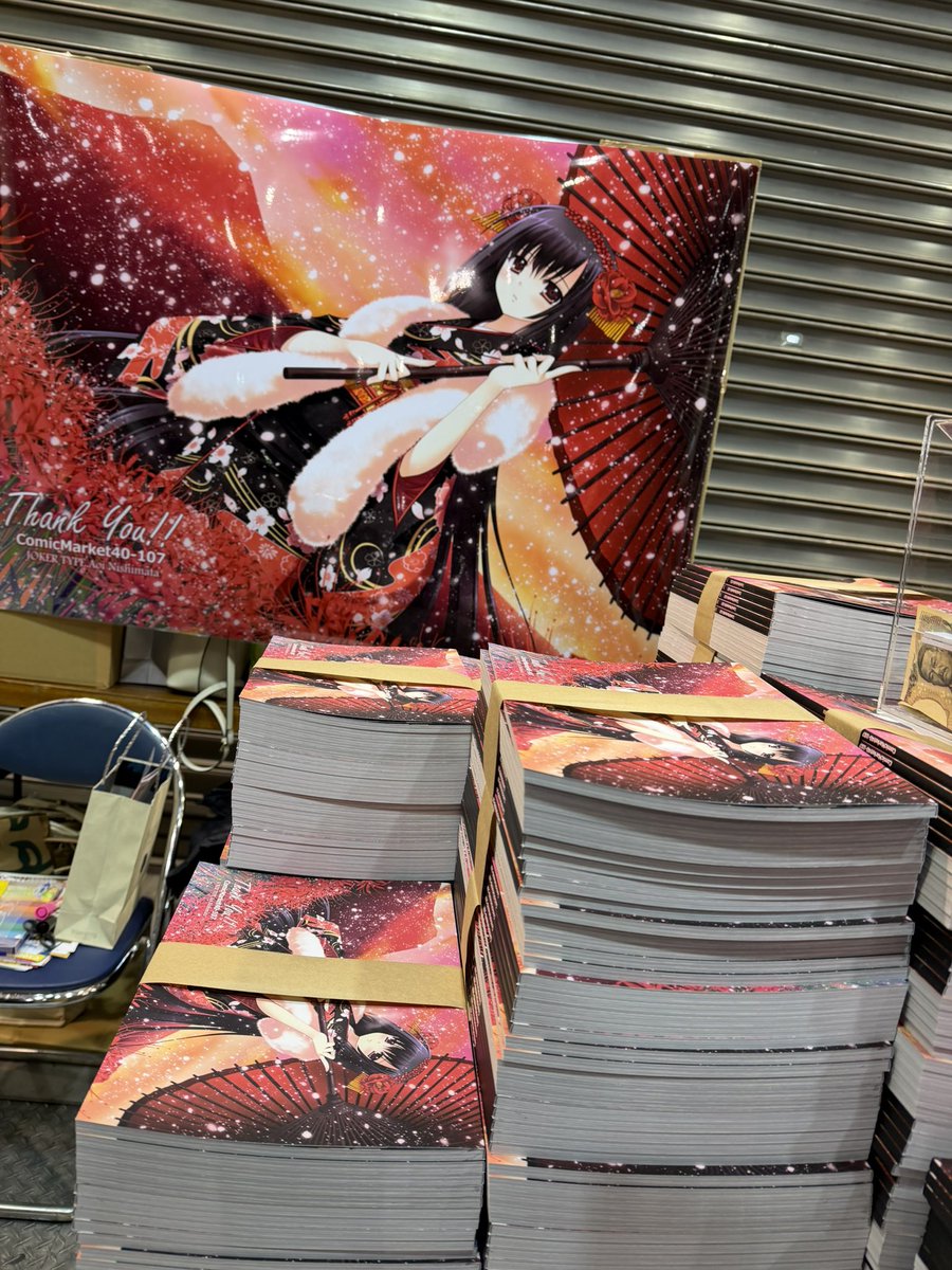 C107 JOKER TYPE 西又葵 新刊Thank You! タペストリー よろしくお願い