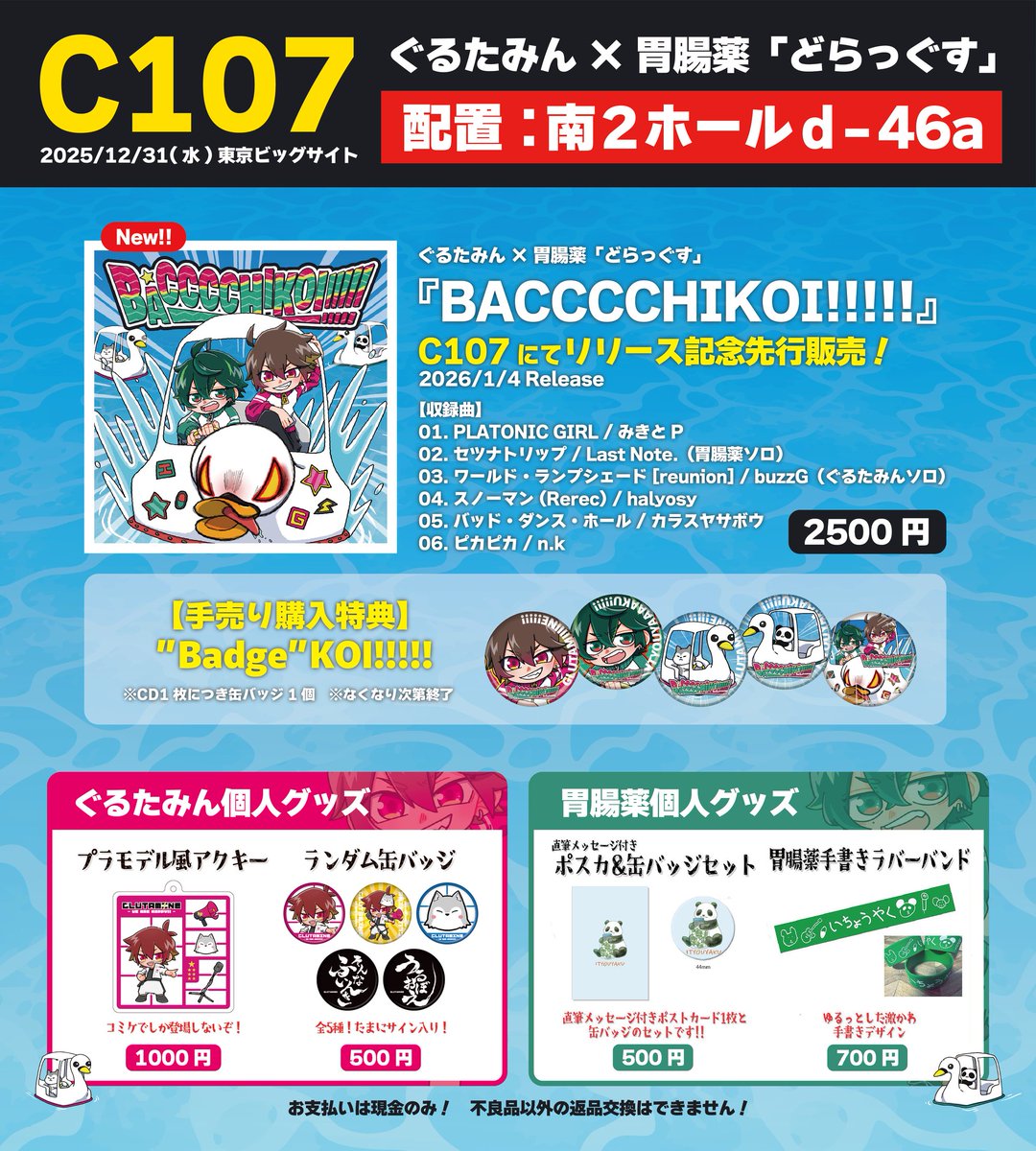 ぐるたみんの缶バッチ、CDの特典の缶バッジなくなっちゃいました