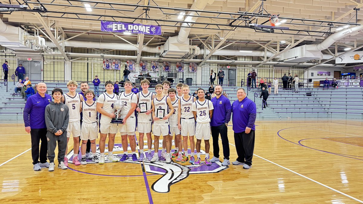 claycityeels's tweet image. Clay City Classic Game #9 -  1st Place Game
Final

North Putnam - 31
Scottsburg - 51

SHS’s Braden Cox with 14 points. NP’s Jayce Monnett with 11 points. 

Scottsburg wins the 2025 5th Annual Clay City Classic! 

@ADeez03 @RickSemmler @JohnRHarrell @pughgrant @GarrettADrake