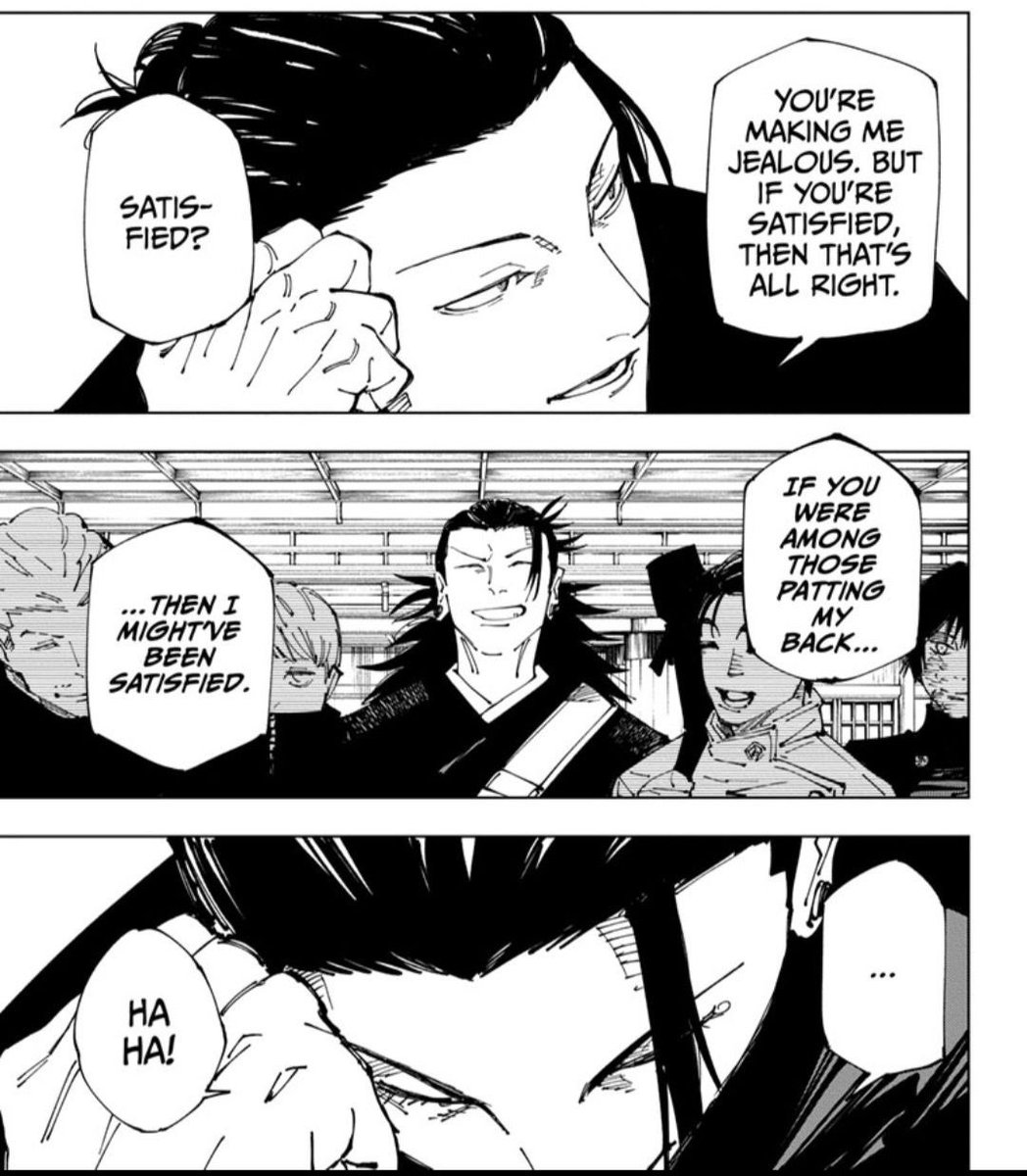 uzumakimoth's tweet image. everytime i remember Geto is CANONICALLY jealous of Sukuna i ascend to another astral plane