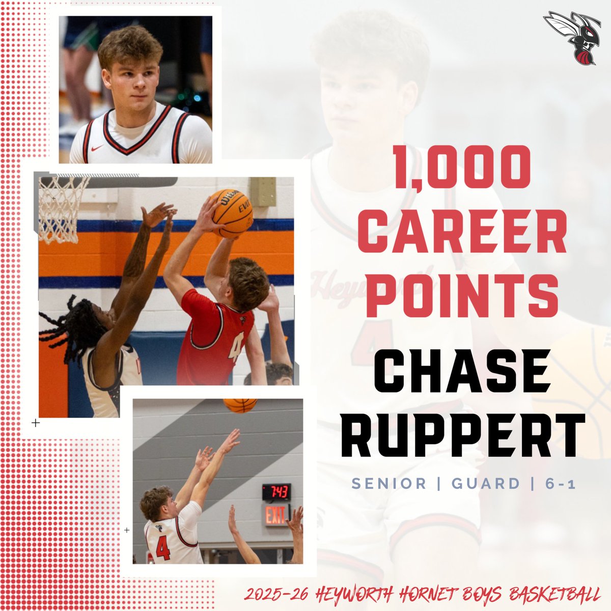 HeyworthHoops's tweet photo. 🏀1⃣0⃣0⃣0⃣ CAREER POINTS🏀

Congratulations to Heyworth senior guard Chase Ruppert on surpassing 1,000 points in his career!!!

@CentralILSports @NestoHoops @SportsWjbc
@Pg_Reinhardt @hoijim @KurtPegler @ClutchSportsIL
@ILLHoopsScoops https://t.co/FHkgh1BjPf