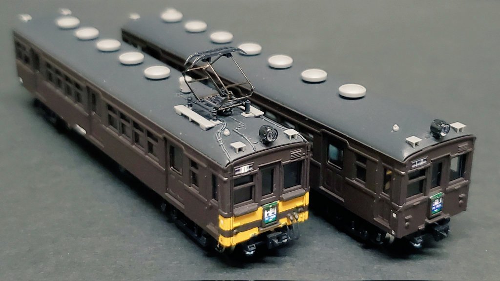 今年作った模型晒そうぜ キット編 ・ピノチオ(仕掛品) モハ50,クハ65