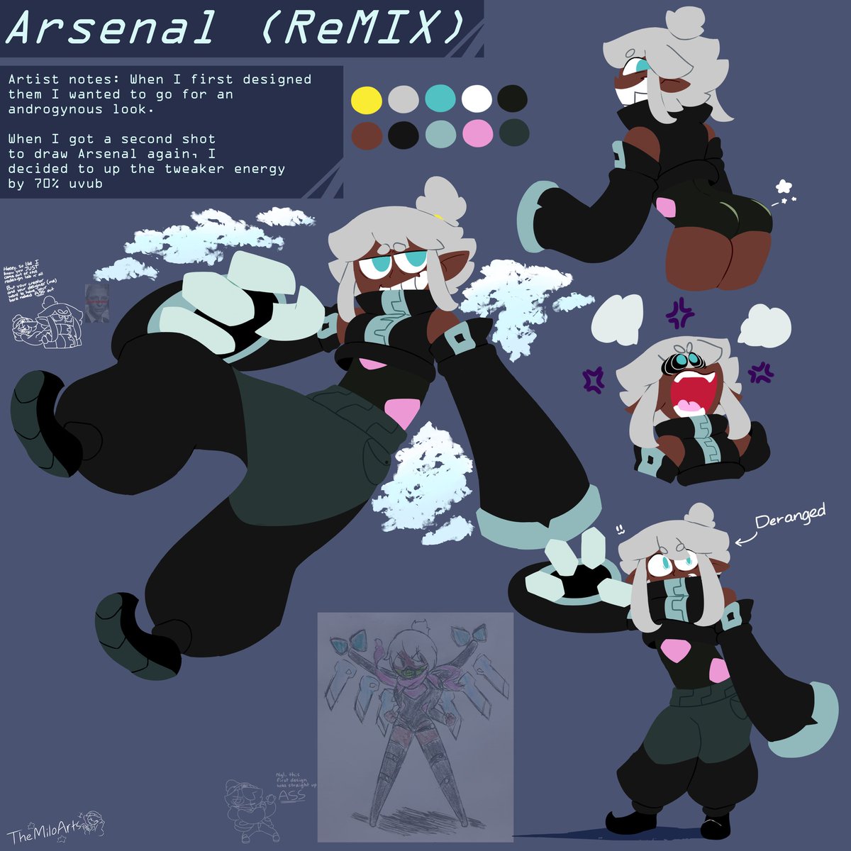 TheMiloArts's tweet photo. Beware the Warhead Wildcard! 💣🪖

An Arsenal Redraw for my bestie @MarascaBomber because looking back at their old design I made for her gives me psychic pain, plus I needed to pay them back in my own special way

Thank you so much for this opportunity 🙏

#ArtistOnTwitter https://t.co/dNBQEGuoSY