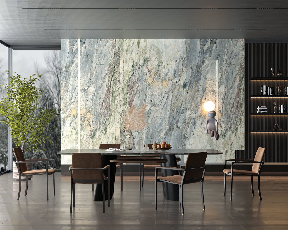 StoneArt_China's tweet photo. When violet meets primordial stone, a dialogue of time and space unfolds. With mountain-range veins as its framework and sunlight-moonlight interactions as its essence, it etches seasonal poetry into its crystalline patterns 
#StoneArtChina #violet #Marble #LuxuryInteriors https://t.co/UX3mJDKtgR