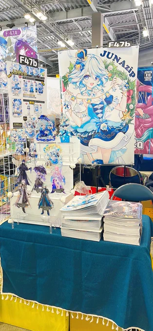 今日はF47bでお待ちしております! よろしくお願います! -新刊セットは量が20セットくらい、アリスジオラマは10個ぐらい残っております -新作グッズほかには完売になりました。