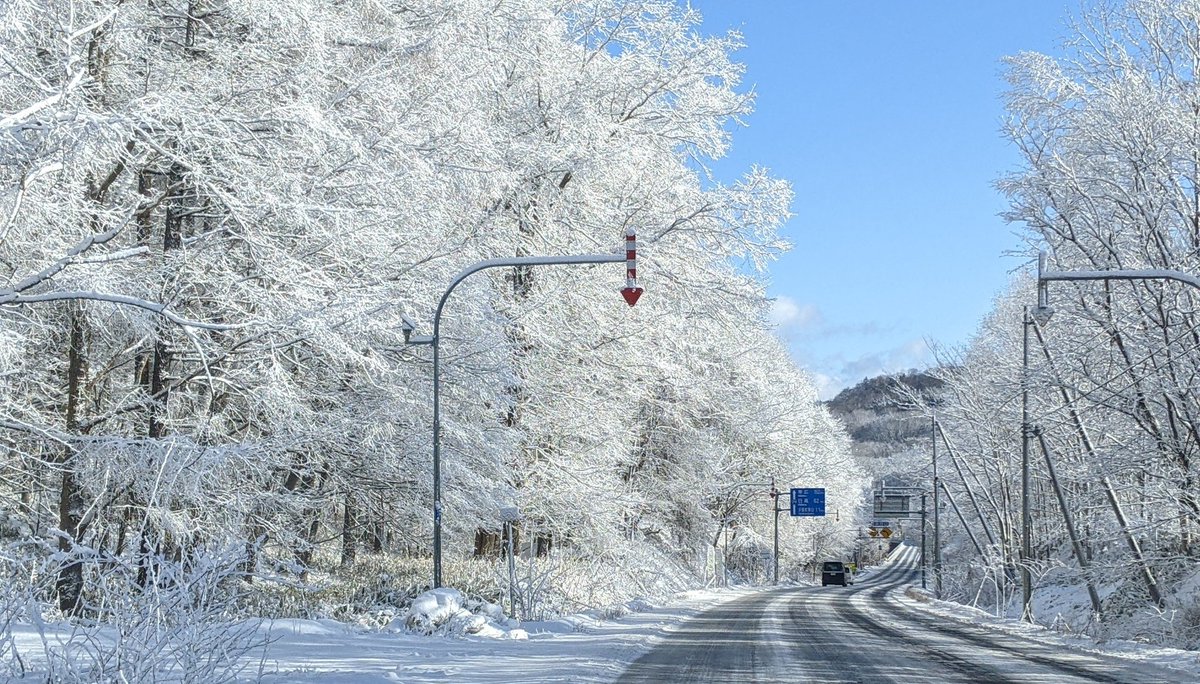 樹氷が綺麗！今日は雪もとけ車も少なくスムーズでよかったー