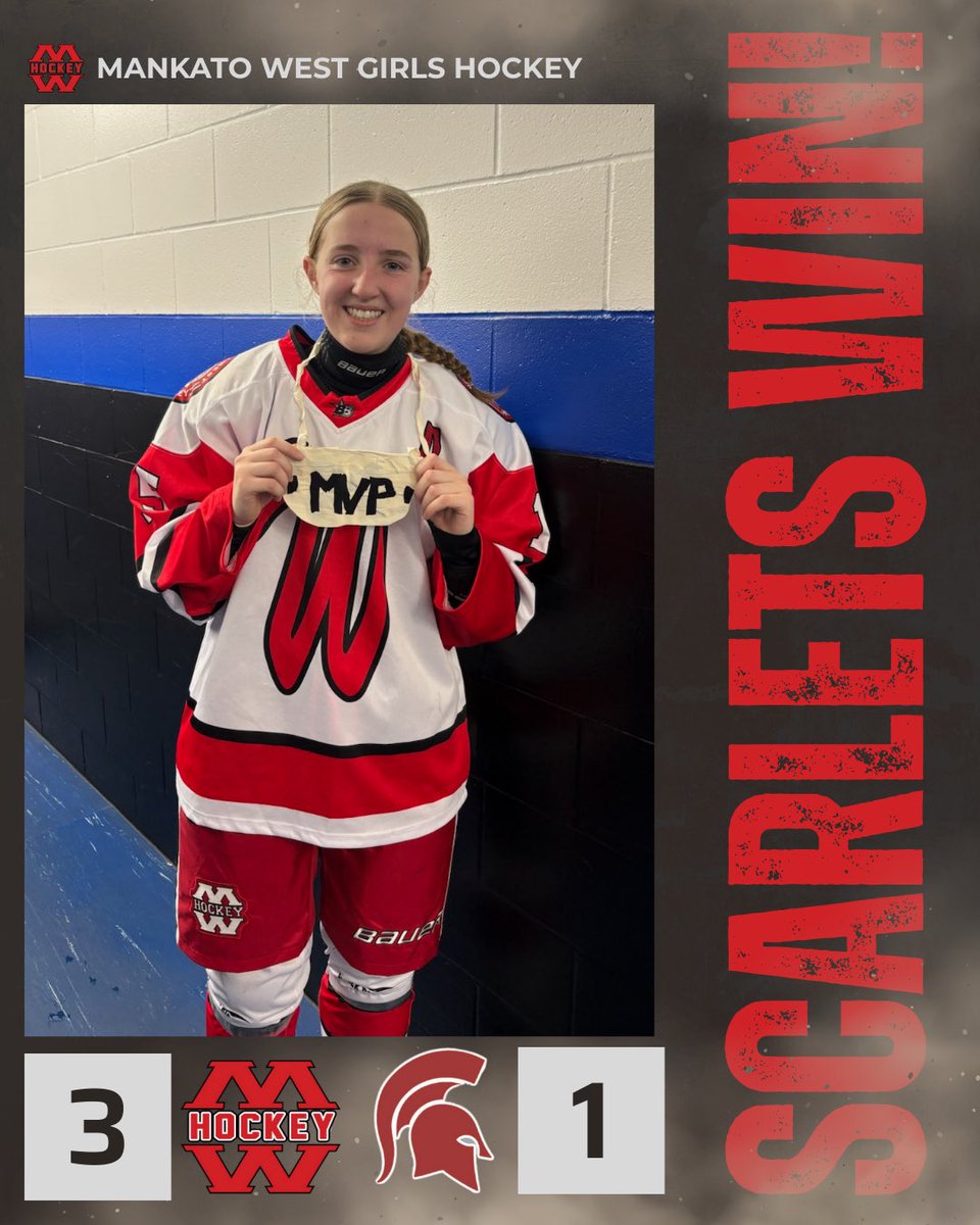 Big win over Simley 3 to 1 at the Sartell/Sauk Rapids Holiday Tournament. Scoring as follows: 
🚨Penny Gorman 🍏’s Maleah Giesen and Emmy Nelson
🚨Penny Gorman unassisted 
🚨Maya Pinero 🍏Maree Zimmerman 
POTG - Maleah Giesen